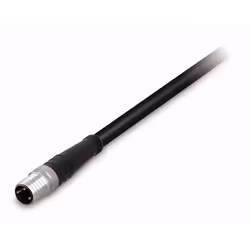 Wago 756-5111/030-050, 5 m, 1xM8, Mâle, Noir, 4,1 mm, 120 g