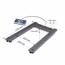 KERN & SOHN Palettenwaage LCD 3000 kg Acier inoxydable - Vue supplémentaire 2