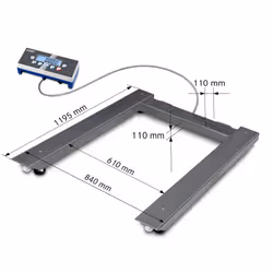 KERN & SOHN Palettenwaage LCD 3000 kg Acier inoxydable - Vue supplémentaire 2