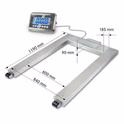 KERN & SOHN Palettenwaage LCD 600 kg Acier inoxydable - Vue supplémentaire 2