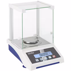 Balance analytique AXE, plage de pesée max. 2200 g, lisibilité 0,01 g, plateau de pesée Ø 80 mm. Produit livré = monté. Porté ...