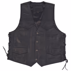 Modeka 1653 Veste en cuir, noir, taille 2XL pour Hommes