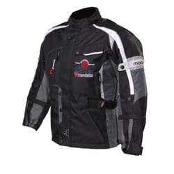 Modeka El Chango Veste textile de moto pour enfants, noir-gris, taille 2XS 128 pour Des gamins