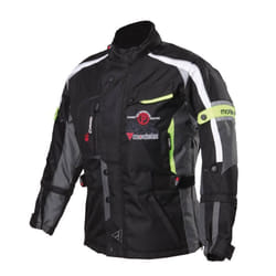 Modeka El Chango Veste textile de moto pour enfants, noir-jaune, taille 2XS 128 pour Des gamins