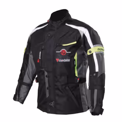 Modeka El Chango Veste textile de moto pour enfants, noir-jaune, taille S 152 pour Des gamins