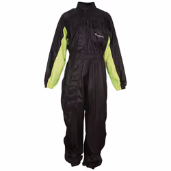 Modeka Black Rain Combinaison de pluie 1-Paix, noir-jaune, taille S pour Hommes