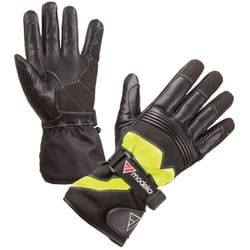 Modeka Freeze Evo Gants de moto imperméables, noir-jaune, taille L pour Hommes