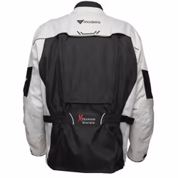 Modeka Mando Veste textile, noir-gris, taille 10XL pour Hommes