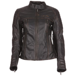 Modeka Kalea Veste en cuir pour dames, noir, taille 38 pour Femmes
