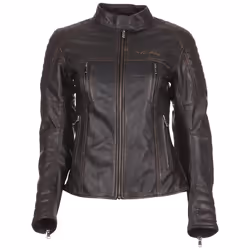 Modeka Kalea Veste en cuir pour dames, noir, taille 42 pour Femmes