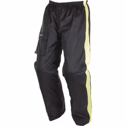 Modeka Ax-Dry Pantalon de pluie, noir-jaune, taille M pour Hommes