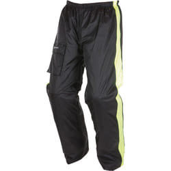 Modeka Ax-Dry Pantalon de pluie, noir-jaune, taille L pour Hommes