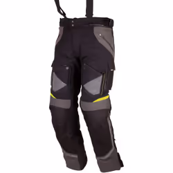Modeka Panamericana Pantalon textile de moto, noir-jaune, taille 4XL pour Hommes