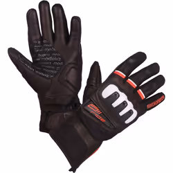 Modeka Air Ride Gants de moto, noir-blanc-rouge, taille M L pour Hommes