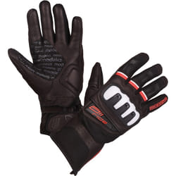 Modeka Air Ride Gants de moto, noir-blanc-rouge, taille M L pour Hommes