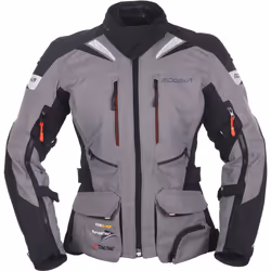 Modeka Panamericana Veste textile de moto dames, noir-gris, taille 34 pour Femmes