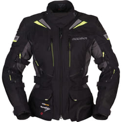 Modeka Panamericana Veste textile de moto dames, noir-jaune, taille 42 pour Femmes