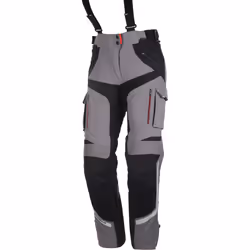 Modeka Panamericana Dames de moto pantalon Textile, noir-gris, taille 44 pour Femmes