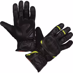 Modeka Sahara S Gants de moto, noir-jaune, taille M L pour Hommes