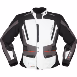 Modeka Viper LT Veste textile de moto, noir-gris, taille L pour Hommes