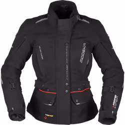 Modeka Viper LT Veste textile de moto dames, noir, taille 34 pour Femmes