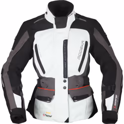 Modeka Viper LT Veste textile de moto dames, noir-gris, taille 34 pour Femmes