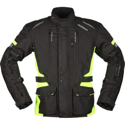 Modeka Striker II Pantalon textile de moto, noir-jaune, taille M pour Hommes