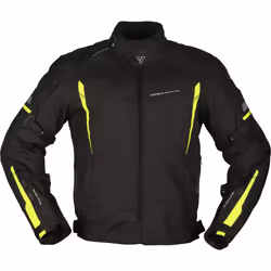 Modeka Aenergy Veste textile de moto, noir-jaune, taille L pour Hommes