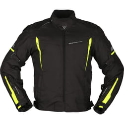 Modeka Aenergy Veste textile de moto, noir-jaune, taille L pour Hommes