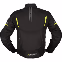 Modeka Aenergy Veste textile de moto, noir-jaune, taille L pour Hommes