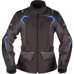 Modeka Elaya Veste textile de moto dames, noir-gris, taille 36 pour Femmes