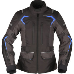 Modeka Elaya Veste textile de moto dames, noir-gris, taille 42 pour Femmes