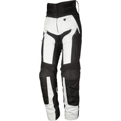 Modeka Elaya Pantalon textile de moto dames, noir-gris, taille 42 pour Femmes