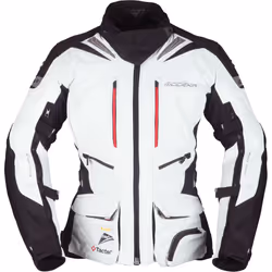 Modeka Panamericana Veste textile de moto dames, noir-gris, taille 38 pour Femmes