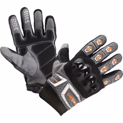 Modeka MX Top Gants, gris-orange, taille L pour Hommes