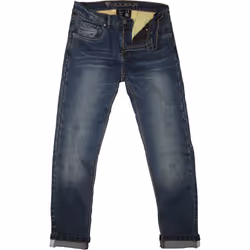 Modeka Glenn Slim Pantalon textile de moto, bleu, taille 32 pour Hommes