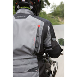 Modeka Aeris Veste Textile moto, noir-gris, taille M pour Hommes