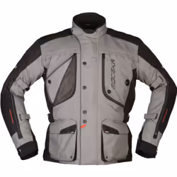 Modeka Aeris Veste Textile moto, noir-gris, taille XL pour Hommes