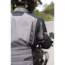 Modeka Aeris Veste Textile moto, noir-gris, taille 2XL pour Hommes
