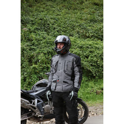 Modeka Aeris Veste Textile moto, noir-gris, taille 3XL pour Hommes