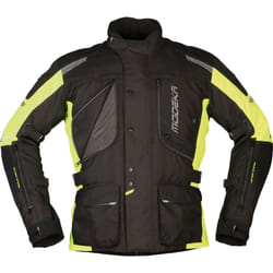 Modeka Aeris Veste Textile moto, noir-jaune, taille 4XL pour Hommes