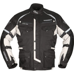 Modeka Tarex Veste textile de moto, noir-gris, taille 4XL pour Hommes
