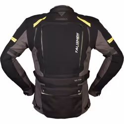 Modeka Talismen Veste textile de moto, noir-gris-jaune, taille L pour Hommes - Vue supplémentaire 4