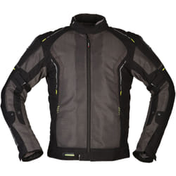 Modeka Khao Air Veste textile de moto, noir-gris, taille L pour Hommes