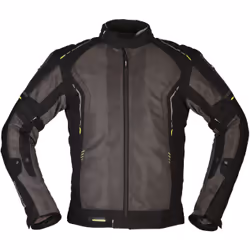 Modeka Khao Air Veste textile de moto, noir-gris, taille 2XL pour Hommes