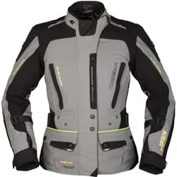 Modeka Viper LT Veste textile de moto dames, noir-gris, taille 40 pour Femmes