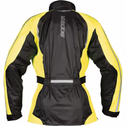 Modeka Viola Dry Veste de pluie pour dames, noir-jaune, taille 40 pour Femmes