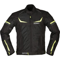 Modeka Yannik Air Veste textile de moto, noir-jaune, taille L pour Hommes
