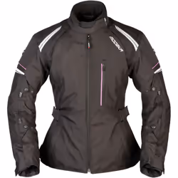 Modeka Violetta Veste textile de moto pour femmes, noir, taille 46