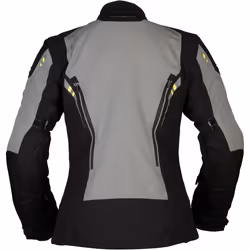 Modeka Takuya Veste textile de moto de dames, noir-gris, taille 46 pour Femmes